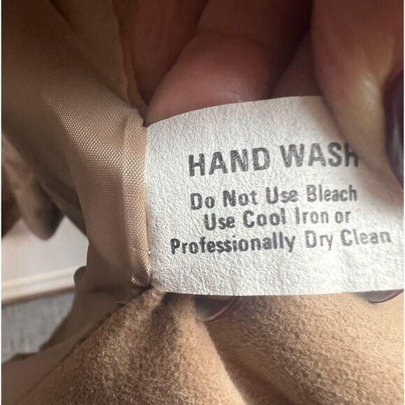 Vintage 70’s Pauline Trigere Oversized Faux Suede Textured Coat - Picture 12 of 12